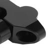 7/8in Handlebar Risers CNC Aluminum Alloy Universal Motorcycle Modification AccessoryBlack