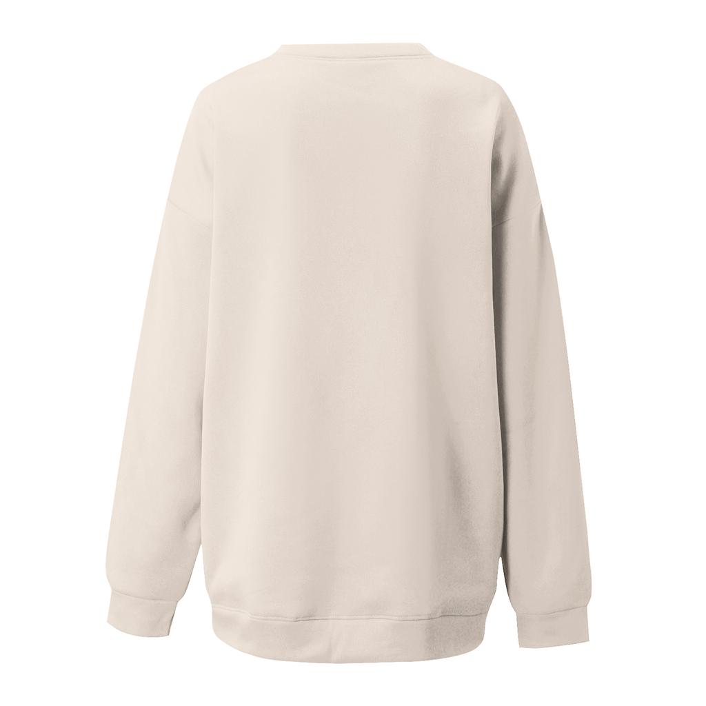 Women's Fashion Long-Sleeve Pullover Sweatshirt With Fun Christmas  Print