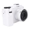 Digital Camera 64MP 4K Front Rear Dual Lens Auto Focus 3in Color Screen Anti Shake Portable Compact Students Camera
