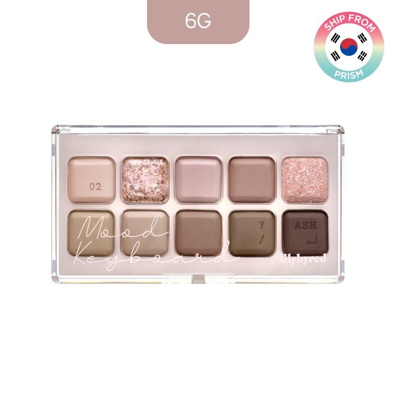 lilybyred Paleta cieni do powiek Mood Keyboard 8 kolorów, 10 wszechstronnych palet kolorów, galaretowata konsystencja z naturalną przyczepnością i rozwojem koloru