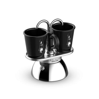 BIALETTI Bialetti Mini Express Induktion, 2 Tassen, IH-kompatibel, Direktfeuer, Tasse inklusive, Maker, Espressokocher & Typ/Espresso (Kaffeemaschine)
