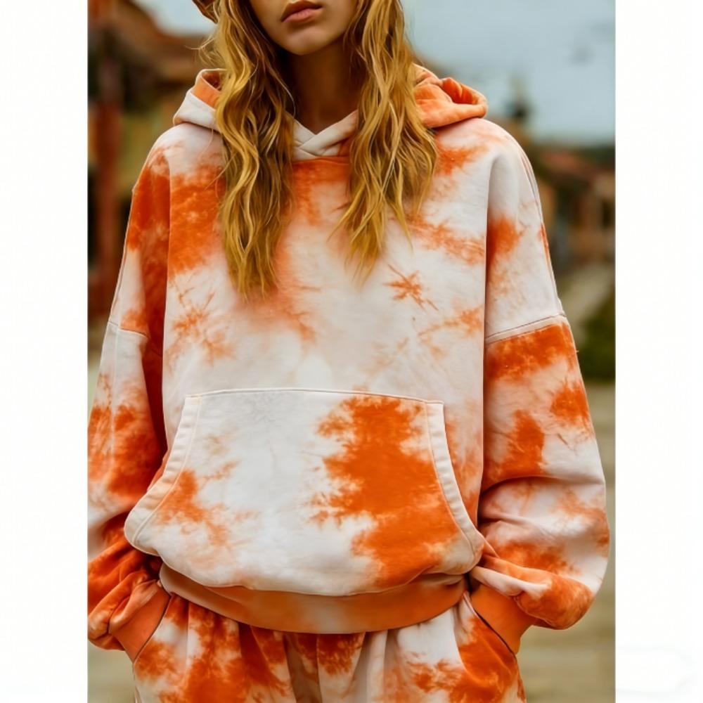 Spring Autumn European and American Retro Street Style Print Hoodie Women Casual Hoodie Streetwear Sweatshirt Women Clothes Top