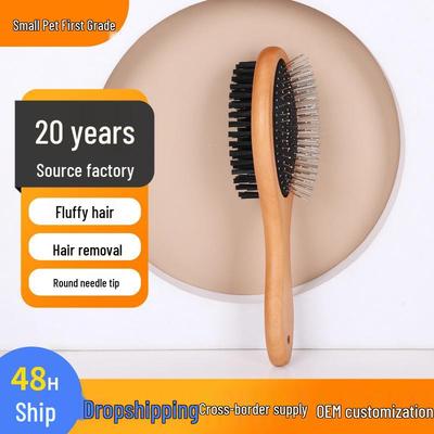 Double-Sided Grooming and Massage Comb for Cats and Dogs - Removes Loose Hair and Detangles