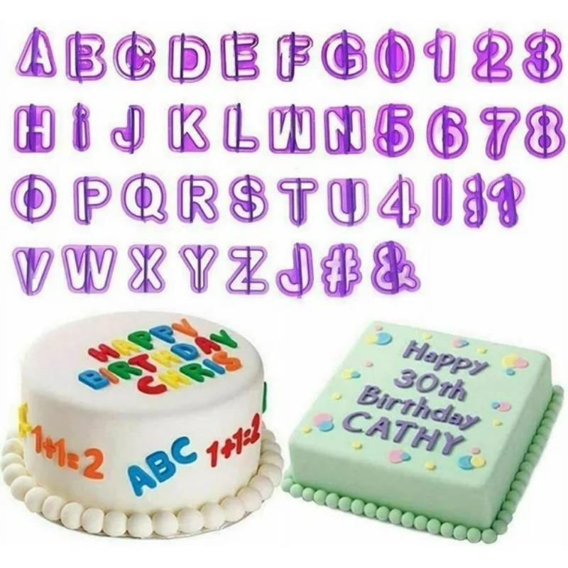 DIY Baking Tools Alphabet Number Fondant Cake Decoration Embossing Mold Cookie Stamp Letter Number Molds for Cookie Decorating