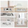 Shatterproof Silicone Storage Tray Thickened Bathroom Vanity Organizer  Bathtub