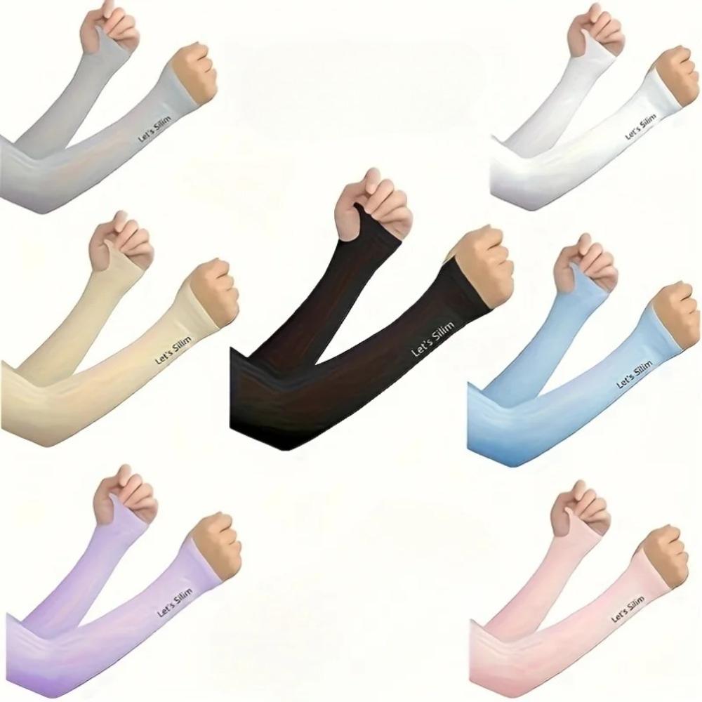 1-7 pairs of sun and shade arm covers, arm guards, fashionable sleeves,UV resistant arm covers,suitable for cycling and driving,