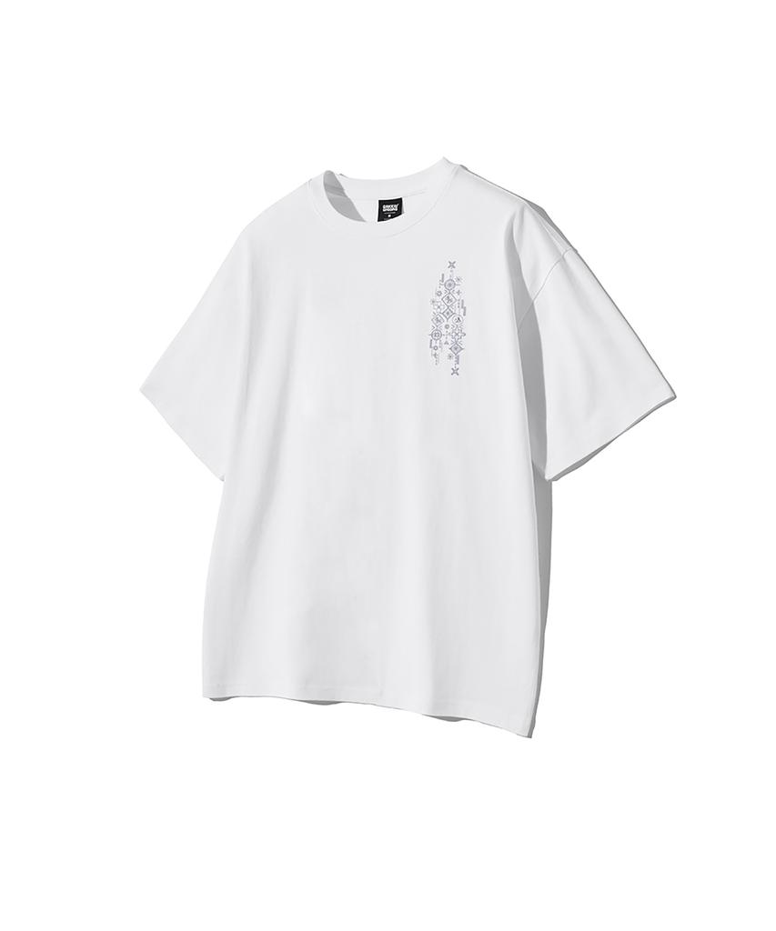 GAKKAI UNIONS Sunshine Embroidered Short Sleeve T-Shirt White