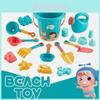 Vibrant And Colorful Beach Toy Set For Children With Versatile Sand Digging Tools And Buckets