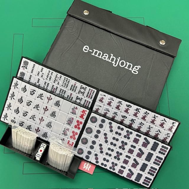 Handmade Mahjong Tiles Large Best Size Mahjong Pie [e-mahjong Tiles] (30mm Tiles)