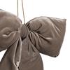 Velvet Bow Hanger 50x40cm Silver