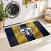 Flannel Kitchen Mat Leeds United Soft Area Rug Non Slip Floor Carpet Home Decoration