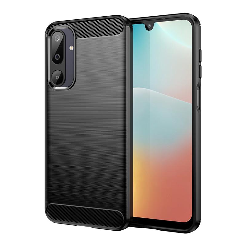 For Samsung Galaxy M16 5G Case For Samsung Galaxy M35 M05 M55s M06 M16 5G Cover Carbon Fiber Shockproof Silicone Bumper