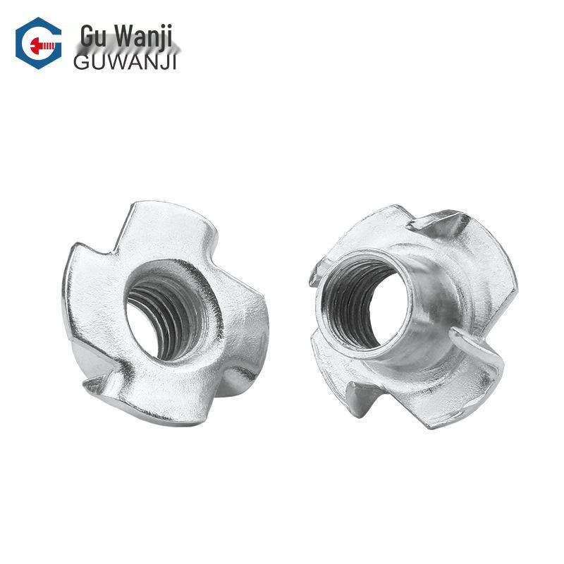 Möbelklonötter - Fyrauddiga för träskiva, Högtalarnötter M4/M5/M6/M8