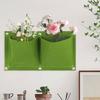 Hanging Planting Grow Bag 2 Pockets Sturdy Creative Vertical Greening Flower Container for Indoor