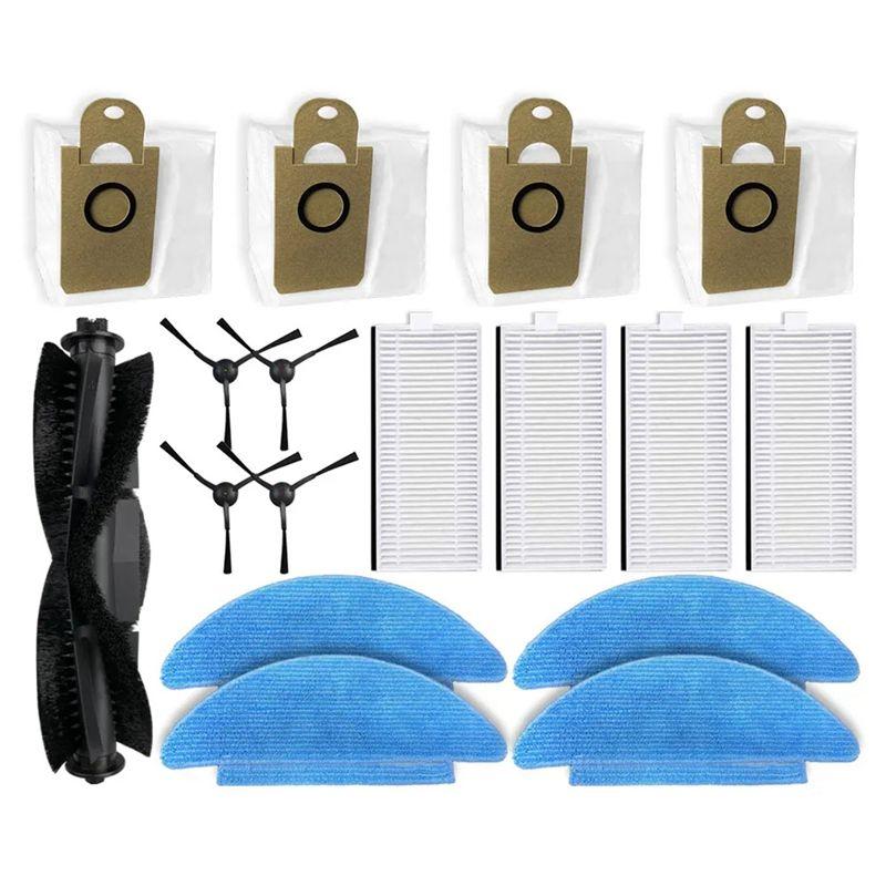 

AEE4-For Robojet X-One 2 Pro Replacement Parts Accessories Main Side Brush Hepa Filter Mop Cloth Dust Bag