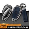 For VOLKSWAGEN Zinc Alloy Leather Car Key Case Cover Protector Shell for Volkswagen VW Golf 6 Mk6 Tiguan Polo Passat CC B6 B7 To