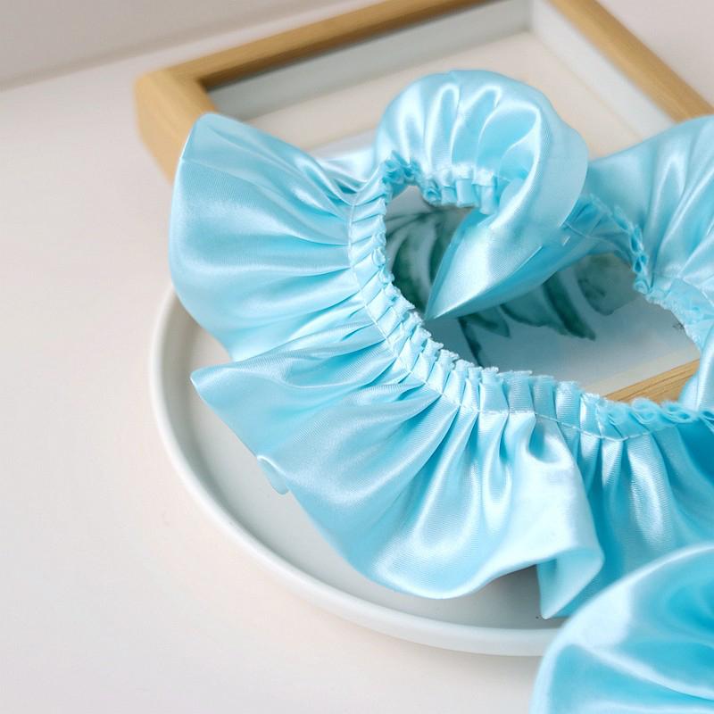 1 Yard Besätze Band Spitze Stoff Applikation Falte Rüsche Kleider DIY Nähzubehör 5,5 cm breit