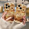 Phone Case: 2D Flat Design, Suitable for iPhone 18, 17, 16, 15, 14, 13 Pro Protective Case, Latte Coffee and Donuts, Perfect Christmas and Halloween H