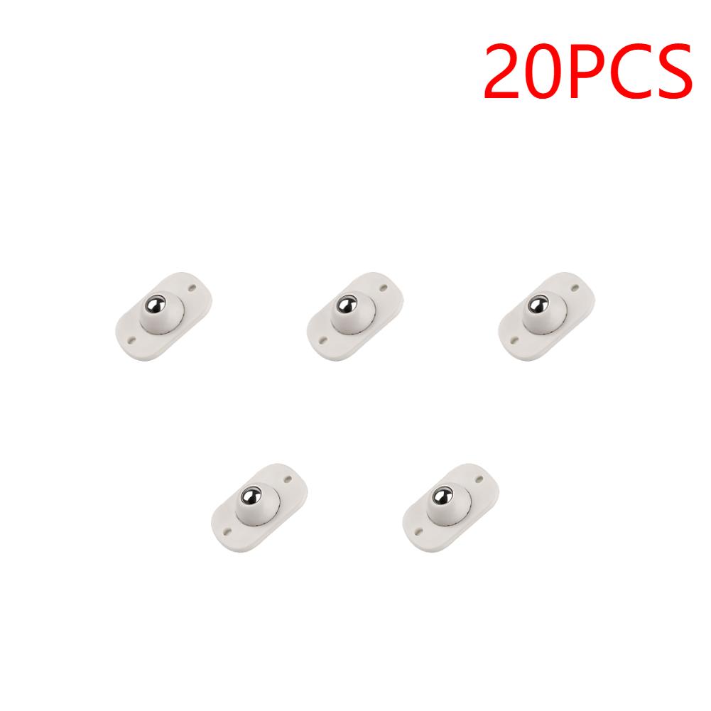 

20-100PCS Rotating Wheel Mute 360° Rotation Ball Caster Strong Load Bearing Versatile for The Bottom of Storage Box Trash Can