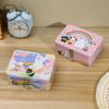 Vintage Tinplate Box Cartoon Print Empty Box High Quality Desktop Storage Case Household
