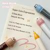 4PCS Smooth Writing Quick-drying Black Pen 0.5mm Stationery Pen Teacup Dog Gel Pen  Office Use