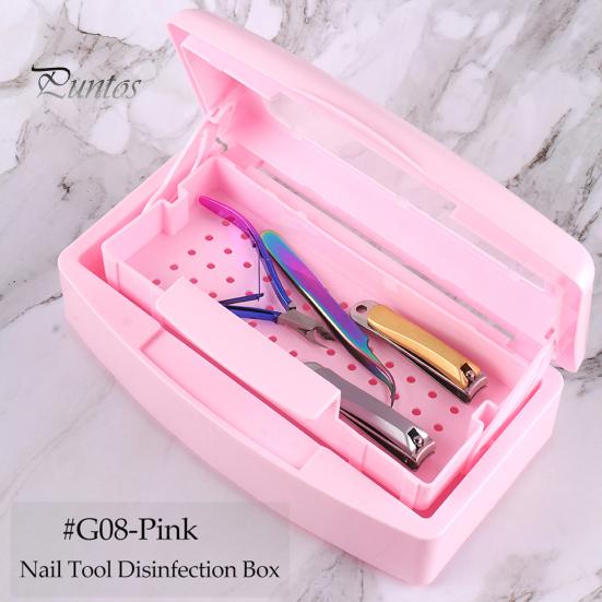 Nail Tool Sterilization Box Filter Transparent Cover Versatile Sturdy Long Lifespan Sterilization Case for Clean Safe Manicures