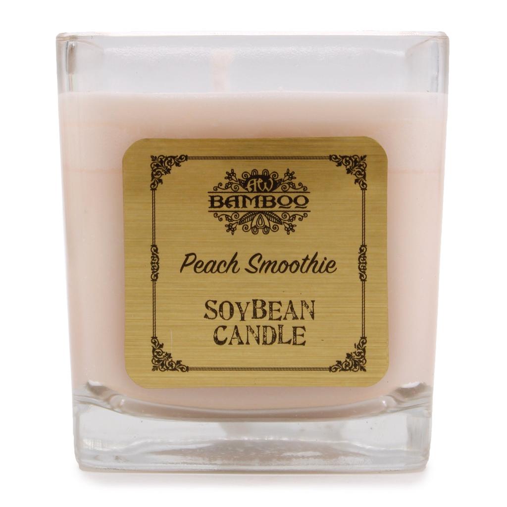 Peach Smoothie Scented Candle Soy Wax Jar