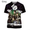 Ghostbusters 3D Print T-shirt Personality Hip Hop Men and Women Casual Round Neck Fun T-shirt Men's Sports Short Sleeve Tops