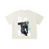 260 GSM Double Yarn 32 Count 100% Cotton Kaiju No 8 V6 Kafka Print Unisex Heavy Cotton T Shirt