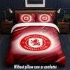 Set Biancheria da Letto Design Middlesbrough 1 Copripiumino + 2 Federe Morbido Traspirante Biancheria da Letto per la Casa