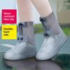 1Pair Tpu Shoe Cover Rain Boots Cover Waterproof Non-Slip Shoes Protector Outdoor Reusable Thickened Footwear