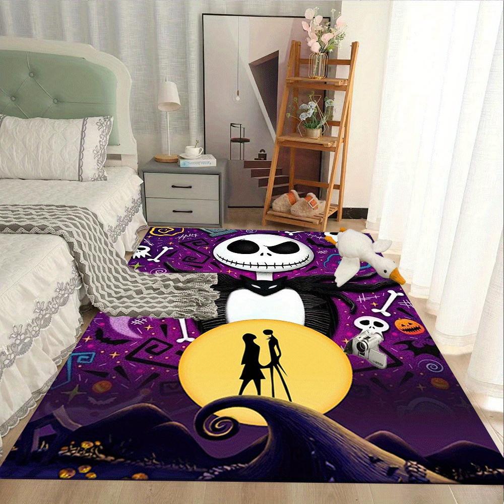 1pc The Nightmare Before Christmas Carpet Area Rug, Bedroom, and Playroom - Durable, Stain-Resistant, and Easy To Clean, Living Room, Laundr