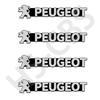 2/5/8pcs Aluminum Car Audio Logo Decoration Stickers Auto Emblem Badge Decal For Peugeot 2008 3008 4008 5008 308 408 508 106 207