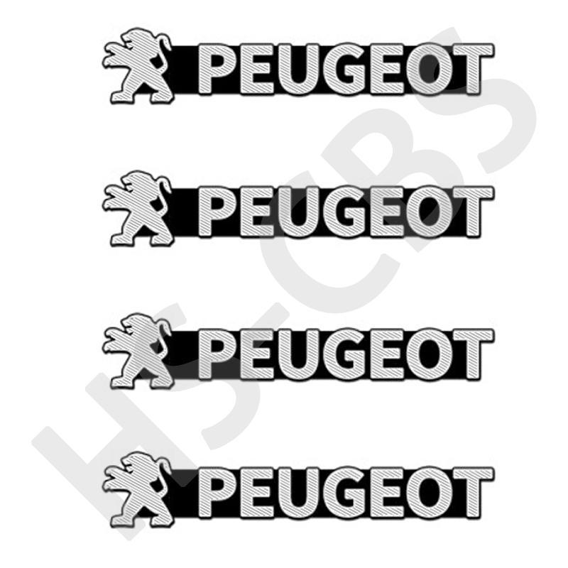 2/5/8pcs Aluminum Car Audio Logo Decoration Stickers Auto Emblem Badge Decal For Peugeot 2008 3008 4008 5008 308 408 508 106 207
