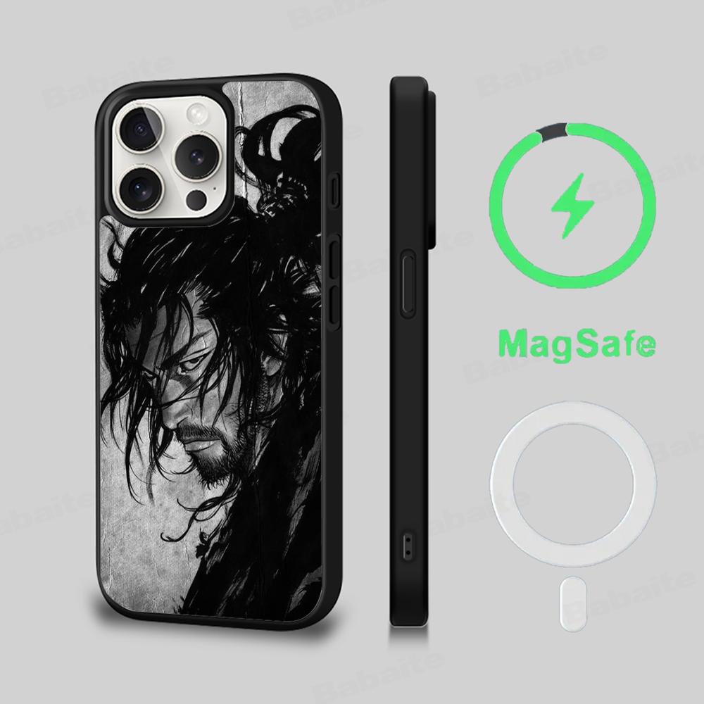 

Japanese Vagabond Phone Case Magnetic Case For IPhone 16 14 13 12 11 15 Pro Max Plus For Magsafe Wireless Charge Cover iPhone 14