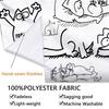 Simon'S Cat Wall Tapestry Aesthetic Wall Hanging Printed Fabric Blanket Decorative Tapestries For Bedroom Living Room Home Decor