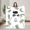 Relax Hamster Caveman Blanket Accessories Sofa Decorative  Throw Blankets Lightweight Fleece for Bedroom