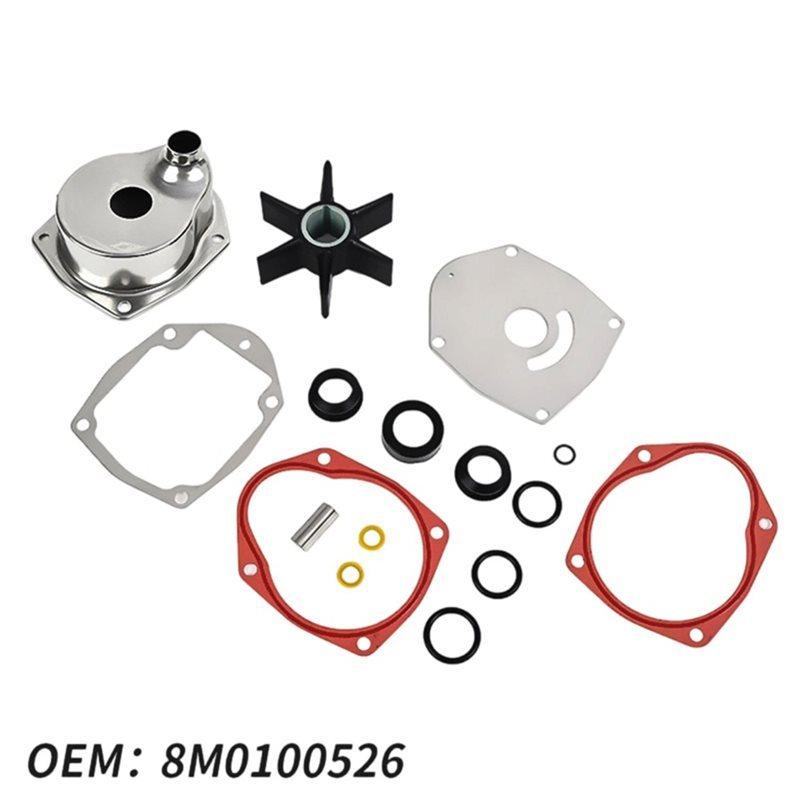 Water Pump Impeller Outboard Repair Kit 47-8M0100526 478M0100526 For Mercruiser Mercury 35-300HP 2-4-Stroke Engines