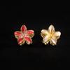 Gradient Alloy Oil Dropping Lily Flower Hair Clip Versatile Hair Accessory For Summer Beach Vocation Headwear