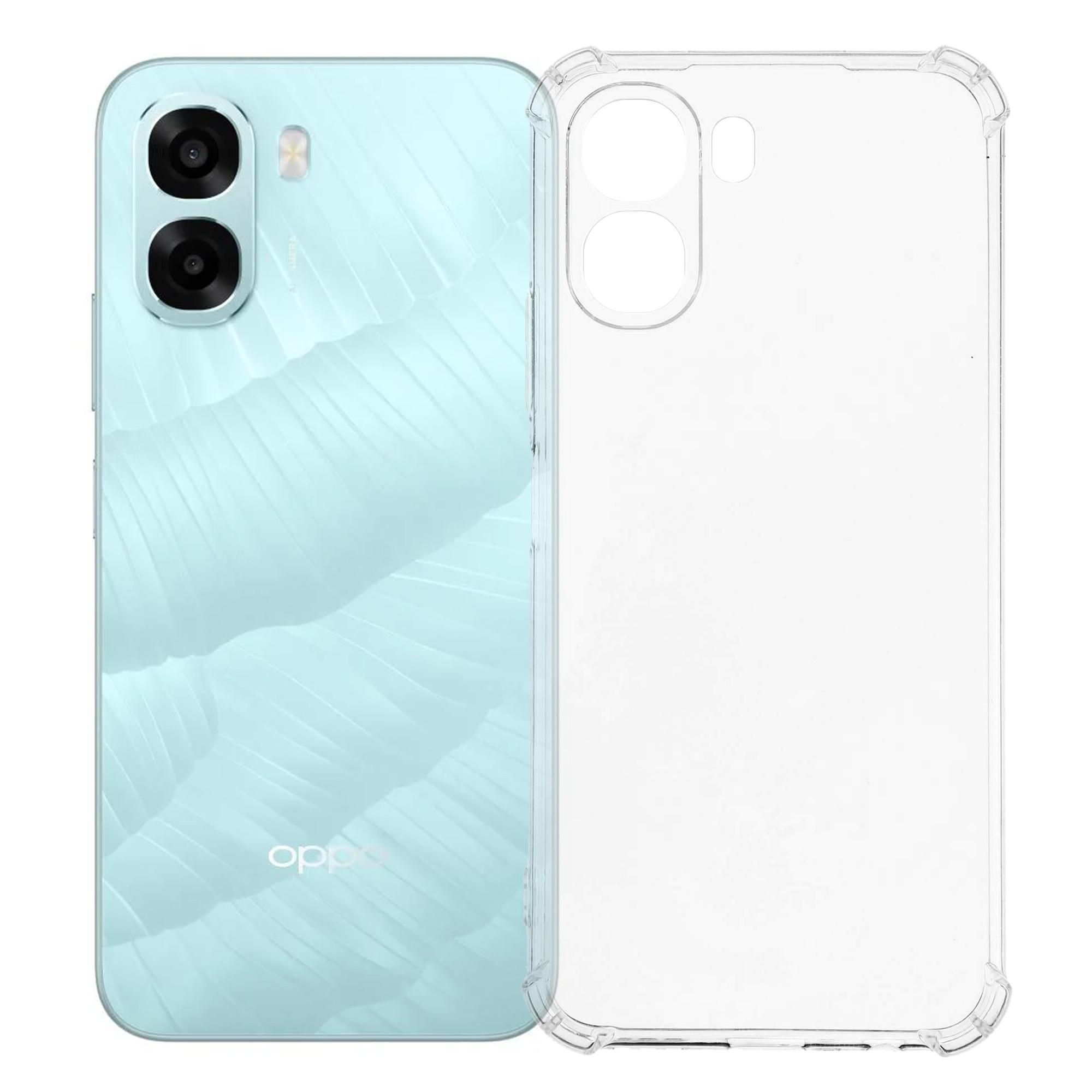 

For Oppo A6x 5G / A6x 4G Transparent TPU Case Reinforced Corners Drop-proof Phone Cover