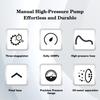 NUOGE Hand Pump 3-Stage 30mpa 4500Psi High Pressure Operated HPA Tank Hunting Car Bicycle