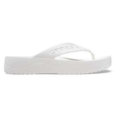 Crocs Baya Platform Flip 24cm Women's Sandals, White,