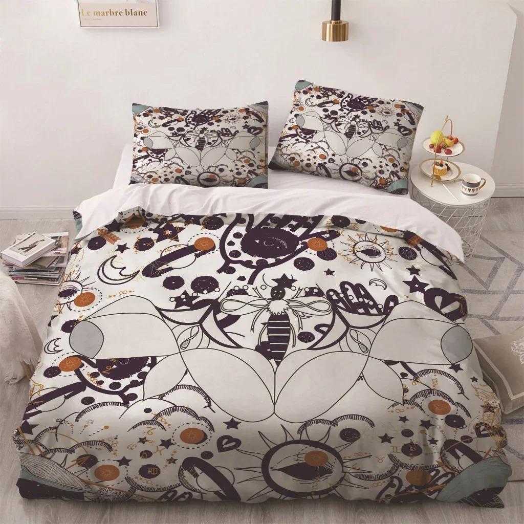 Africa Egypt King Queen Duvet Cover Egyptian Pharaoh Bedding Set for Teens Adults Ancient Frescoes 2/3pcs Polyester Quilt Cover