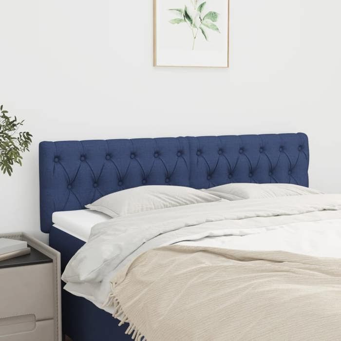 VidaXL 2x Headboards Bedroom Furniture Bed Accessories Single Bed Headboards Interior Blue 346346