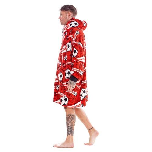 England FA Unisex Adult Its Coming Home Fleece Sherpa Lined Oversized Blanket Hoodie