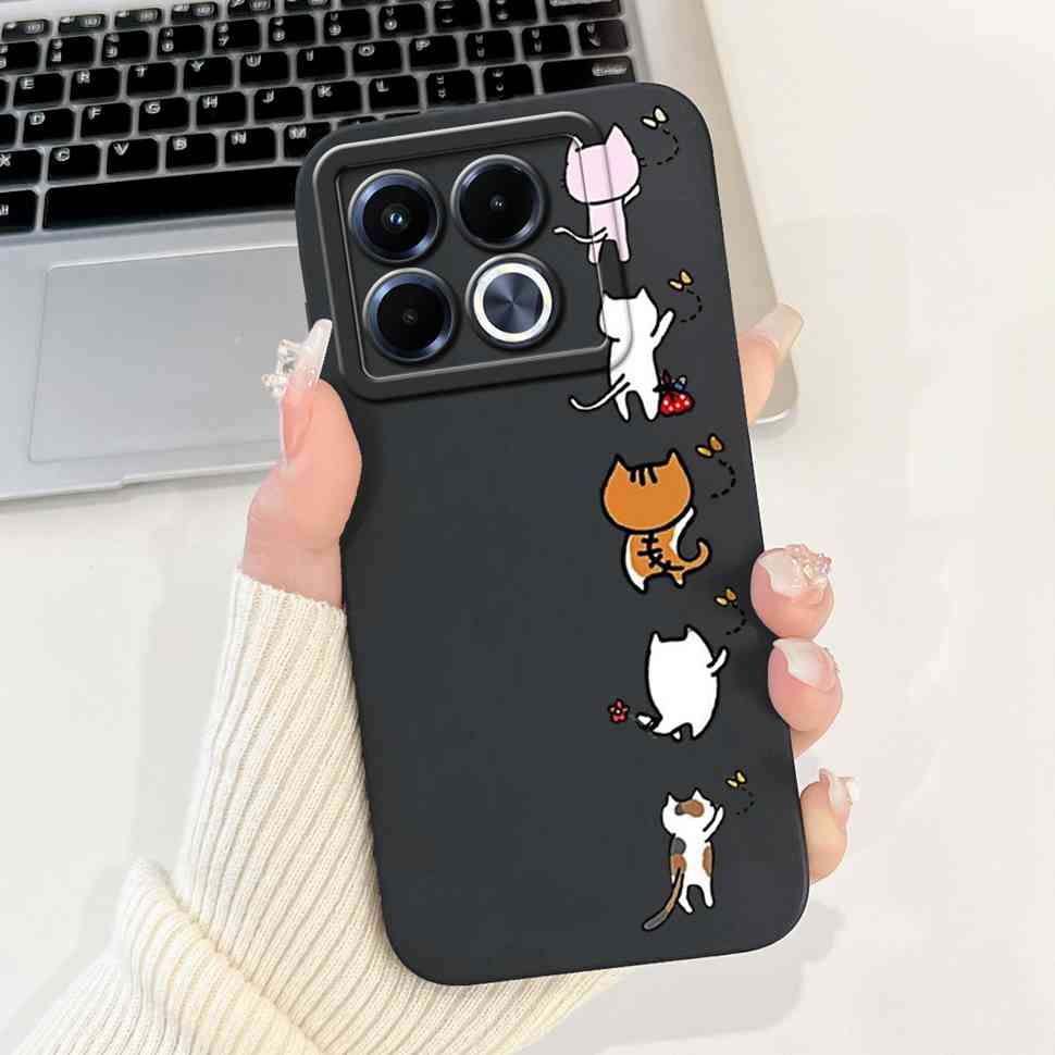 For Infinix Note 40 40X 5G Casing Lucky Girl Soft Silicone Case For Infinix Note 40 X  Note40 40X Pro 40Pro 5G Back Covers