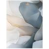Floral Elegance In Shades of Blue Floral Elegance In Shades of Blue, 50X70 Cm, Black Aluminum Frame, 230 Gsm Matte Paper
