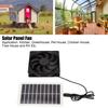 Solar Power Panel Exhaust Fan 3W Energy Saving Odor Removal Portable Solar Powered Air Extractor for Pet Houses RVs
