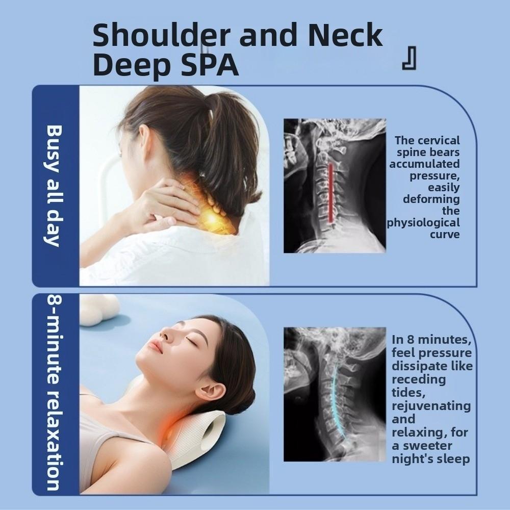 Wear Resist Cervical Massage Pillow Multi-Purpose Chiropractic Pillow  Stomach Sleeper