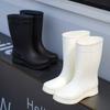 Lady Rain Boots Fashion Non-slip Soft Comfort Waterproof Rain Boots Women Outdoor Hiking School Rainy Days On Foot Camping